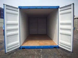 20 Fuss Double Door See- Lagercontainer, neuwertig – Bild 1