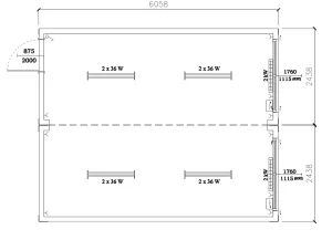 20 Fuss Duo- Bürocontaineranlage, fabrikneu – Bild 2
