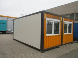 20 Fuss Duo- Bürocontaineranlage, gebraucht- aufgearbeitet – Bild 2