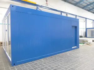 20 Fuss Duo- Bürocontaineranlage mit Fixverglasung, fabrikneu – Bild 4