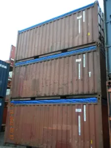 20 Fuss Open Top See- Lagercontainer, gebraucht – Bild 1